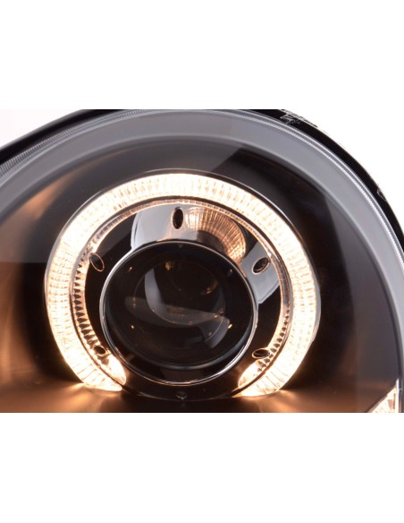 Faro Angel Eyes VW Polo tipo 9N 01-05 nero