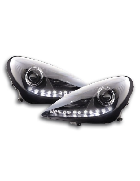 Faro Daylight LED DRL look Mercedes SLK R171 04-11 nero