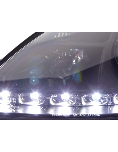 Faro Daylight LED DRL look Mercedes SLK R171 04-11 nero