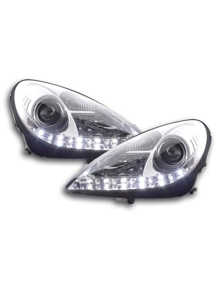 Faro Daylight LED DRL look Mercedes SLK R171 04-11 cromato