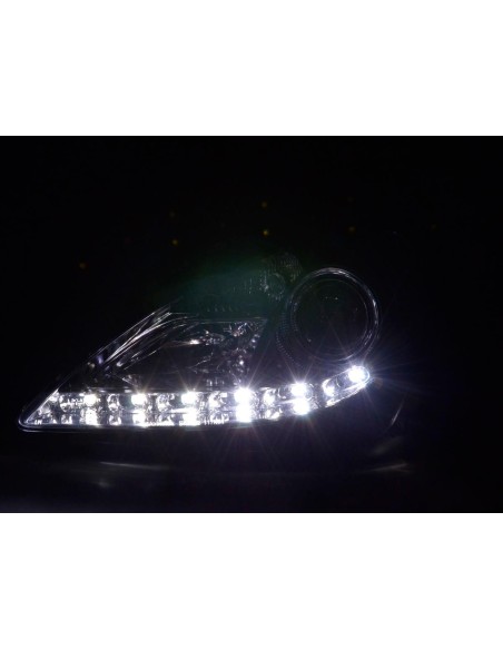 Faro Daylight LED DRL look Mercedes SLK R171 04-11 cromato