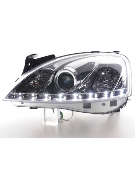 Faro Daylight LED DRL look Opel Astra H cromato