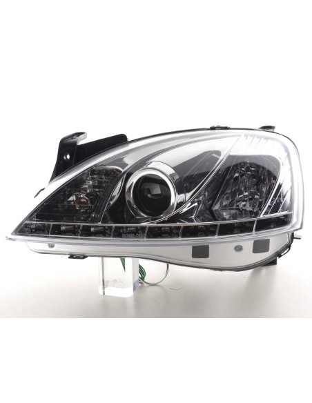 Faro Daylight LED DRL look Opel Astra H cromato