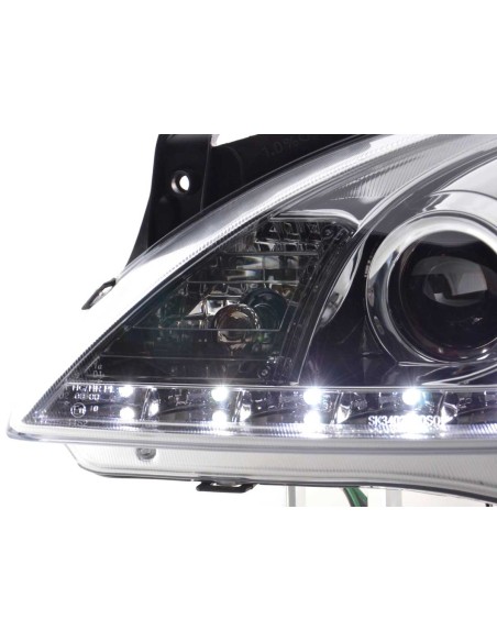 Faro Daylight LED DRL look Opel Astra H cromato