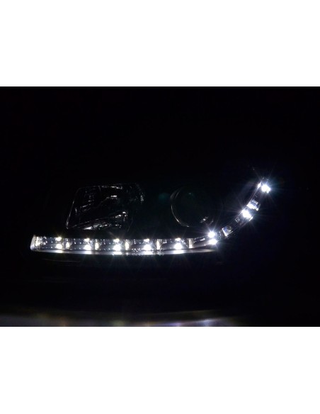 Faro Daylight LED DRL look Seat Leon 1P 09- nero