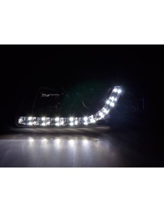 Faro Daylight LED DRL look VW Passat tipo 3B 97-00 nero 2