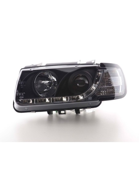 Faro Daylight LED DRL look VW Polo tipo 6N 94-99 nero