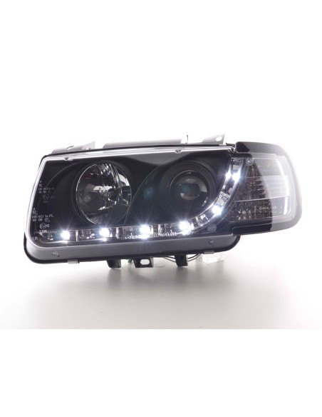 Faro Daylight LED DRL look VW Polo tipo 6N 94-99 nero