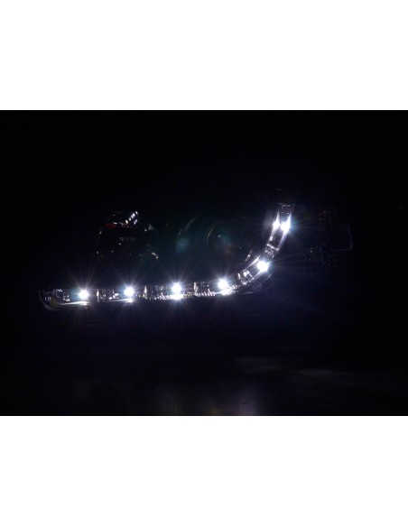 Faro Daylight LED DRL look VW Polo tipo 6N 94-99 nero
