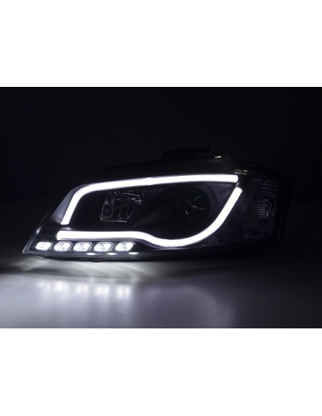 Faro diurno Luci di marcia diurna a LED Audi A3 8P 08-12 nero