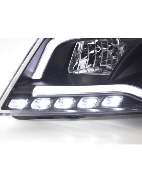 Faro diurno Luci di marcia diurna a LED Audi A3 8P 08-12 nero