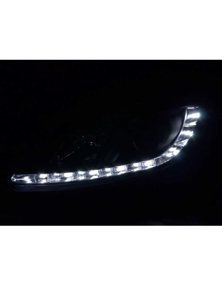 Faro diurno Luci di marcia diurna a LED Opel Corsa D 06- nero
