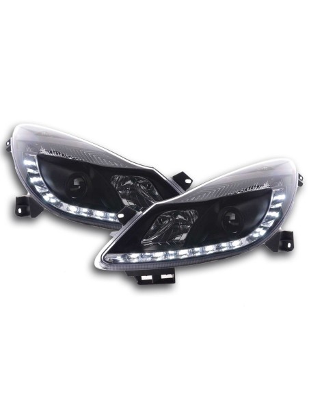 Faro diurno Luci di marcia diurna a LED Opel Corsa D 06- nero