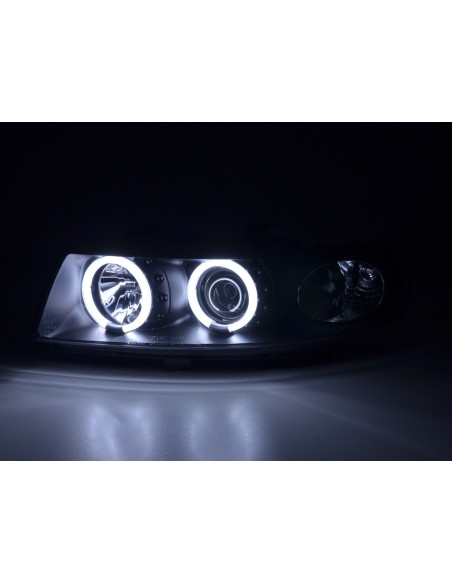 Faro Set Angel Eyes CCFL Seat Leon (1M) 99-06 nero