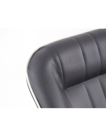 FK Oldtimersitze Sedili avvolgenti per auto in stile retrò nero / bianco