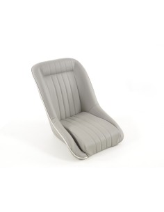 FK Oldtimersitze Sedili avvolgenti per auto in stile retrò grigio / bianco 2