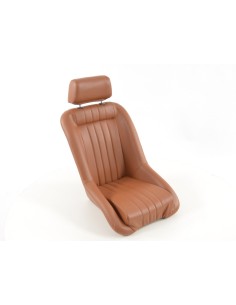FK Oldtimersitze Sedili avvolgenti per auto in stile retrò, marrone chiaro 2