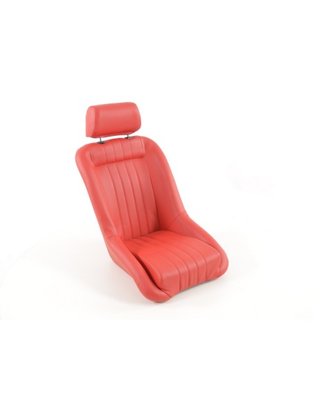 FK Oldtimersitze Sedili avvolgenti per auto in stile retrò rosso