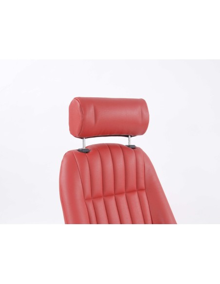 FK Oldtimersitze Sedili avvolgenti per auto Set Classic 2 in finta pelle rossa con poggiatesta