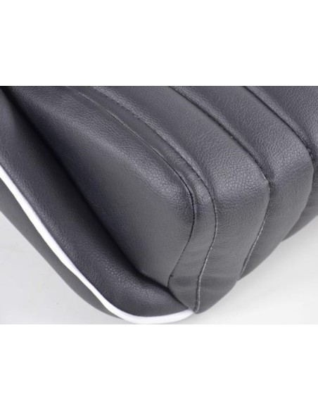 FK Oldtimersitze Sedili avvolgenti per auto Set Montgomery in un look retrò nero / bianco
