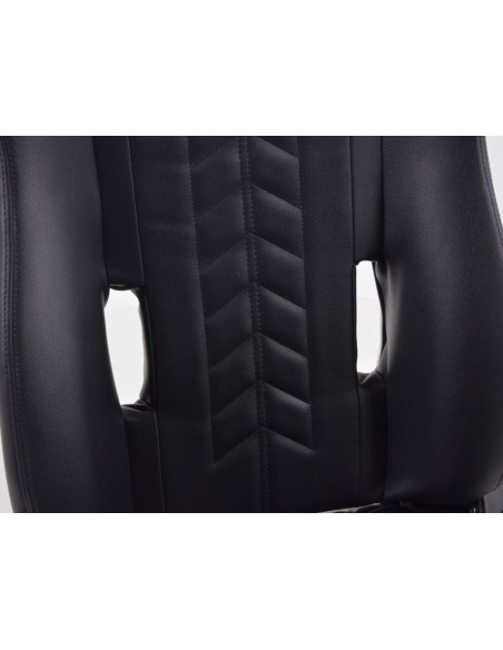 FK sedili sportivi set di sedili semiguscio per auto in pelle sintetica nera con riscaldamento sedile