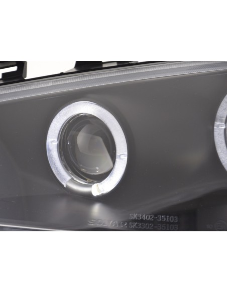 Kit fari Renault Megane 2 3/5 porte. 03-06 nero