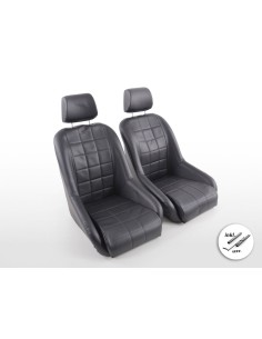 Sedili d'epoca FK sedili avvolgenti completi in nero dal look retrò