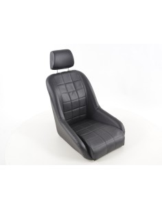 Sedili d'epoca FK sedili avvolgenti completi in nero dal look retrò 2