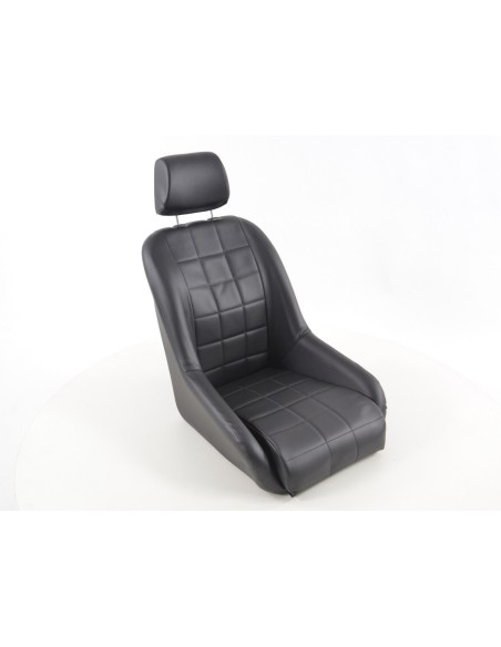 Sedili d'epoca FK sedili avvolgenti completi in nero dal look retrò