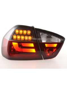 Set di luci posteriori a LED BMW Serie 3 E90 Limo 05-08 rosso / nero 2