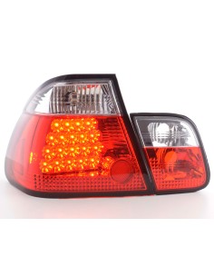 Set di luci posteriori a LED BMW Serie 3 berlina tipo E46 98-01 trasparente / rosso 2