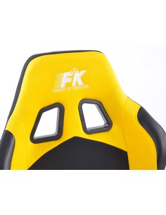 Sedili sportivi FK set sedili semigusci automatici in tessuto Cyberstar nero / giallo 2