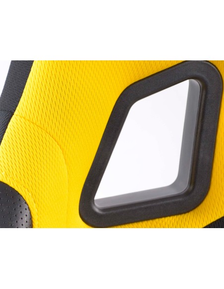Sedili sportivi FK set sedili semigusci automatici in tessuto Cyberstar nero / giallo