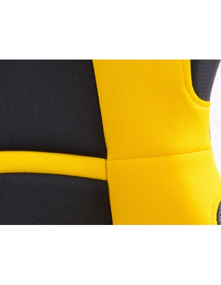 Sedili sportivi FK set sedili semigusci automatici in tessuto Cyberstar nero / giallo