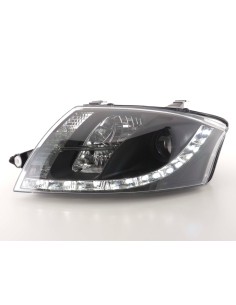Set di fari Daylight Luci di marcia diurna a LED Audi TT tipo 8N 98-06 nere 2