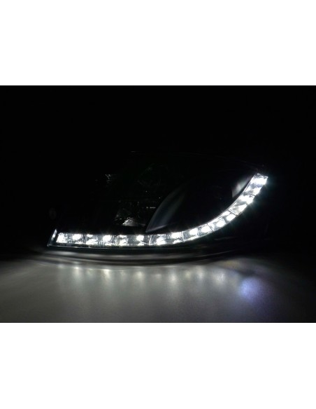 Set di fari Daylight Luci di marcia diurna a LED Audi TT tipo 8N 98-06 nere