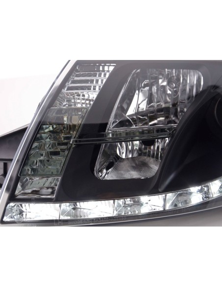 Set di fari Daylight Luci di marcia diurna a LED Audi TT tipo 8N 98-06 nere