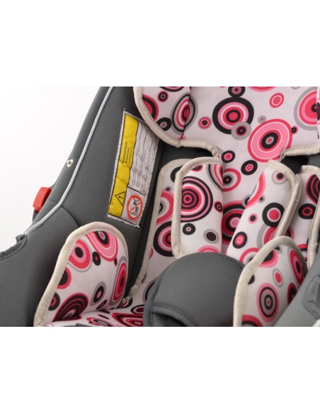 Seggiolini auto classici FK, set completo di sedili avvolgenti in stile retrò, grigio