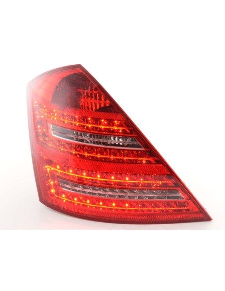 Set di luci posteriori a LED Mercedes Classe S 221 05-09 rosso / trasparente