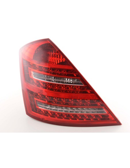 Set di luci posteriori a LED Mercedes Classe S 221 05-09 rosso / trasparente