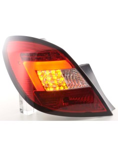 Set di luci posteriori a LED Opel Corsa D 5 porte 06-10 rosso / trasparente