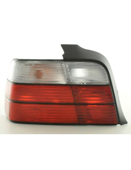 Set fanali posteriori BMW Serie 3 Limo tipo E36 91-98 rosso / bianco