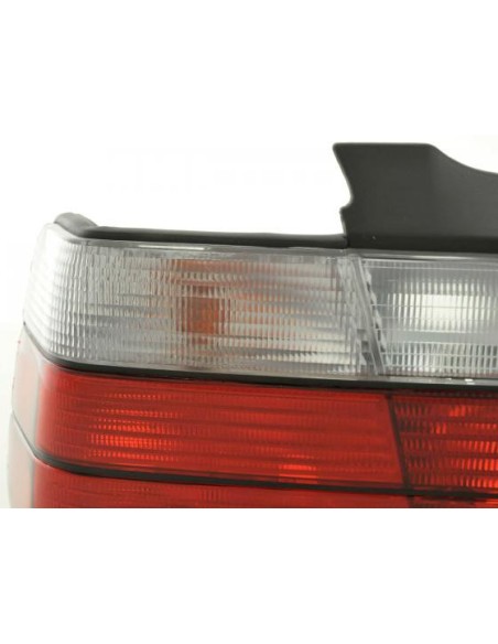 Set fanali posteriori BMW Serie 3 Limo tipo E36 91-98 rosso / bianco
