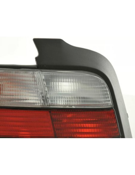 Set fanali posteriori BMW Serie 3 Limo tipo E36 91-98 rosso / bianco