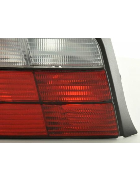Set fanali posteriori BMW Serie 3 Limo tipo E36 91-98 rosso / bianco