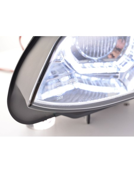 Set fari Angel Eyes Ford Focus 2 05-08 cromato