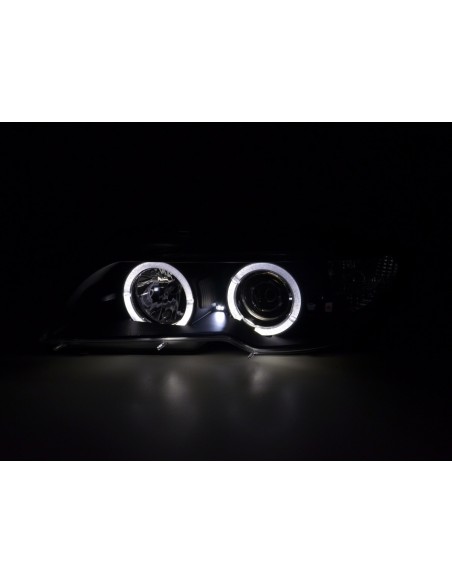 Set faro BMW Serie 3 E46 Coupe / Cabrio 03-05 nero