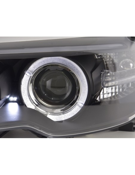 Set faro BMW Serie 3 E46 Coupe / Cabrio 03-05 nero