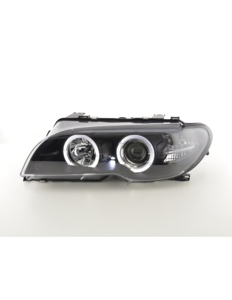 Set faro BMW Serie 3 E46 Coupe / Cabrio 03-05 nero