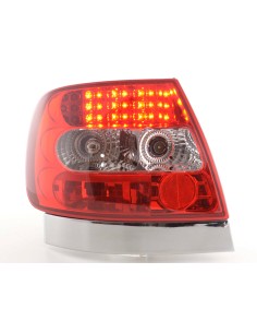 Set fanali posteriori a LED Audi A4 berlina tipo B5 95-00 chiaro / rosso S4 / TDI 2